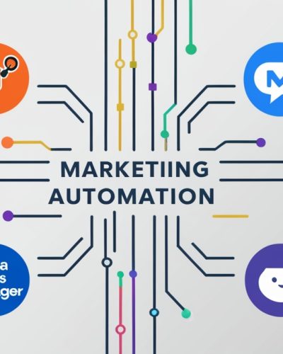 visual de várias ferramentas de automação de marketing digital